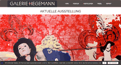 Desktop Screenshot of galerie-hegemann.de