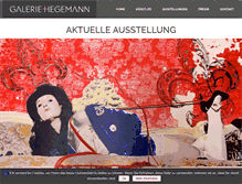 Tablet Screenshot of galerie-hegemann.de